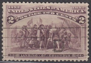 U.S. Scott #231 1893 Used Columbian Exposition Issue