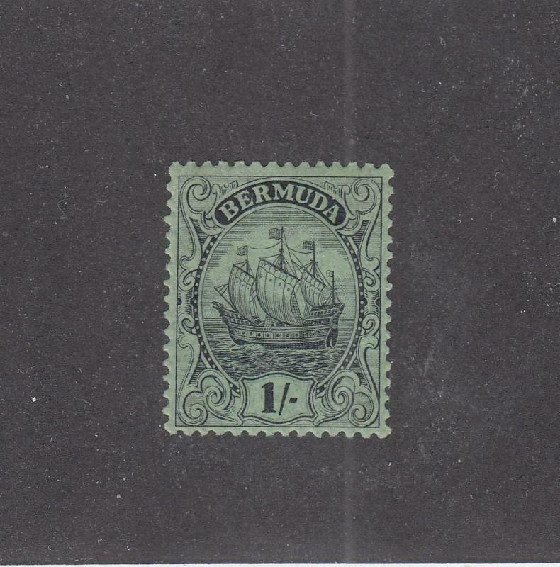 BERMUDA (MK979) # 92 VF-MH  1sh  CARAVEL /EMERALD