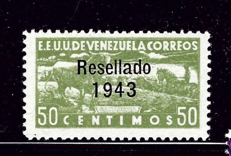 Venezuela 382 MNH 1943 Overprint issue