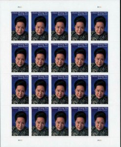 2021 55c Chien-Shiung Wu, Nuclear Physicist, China Qipao Scott 5557 Mint Sheet