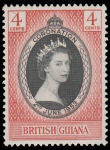 STAMP FROM BRITISH GUIANA 1953. SCOTT # 252. USED