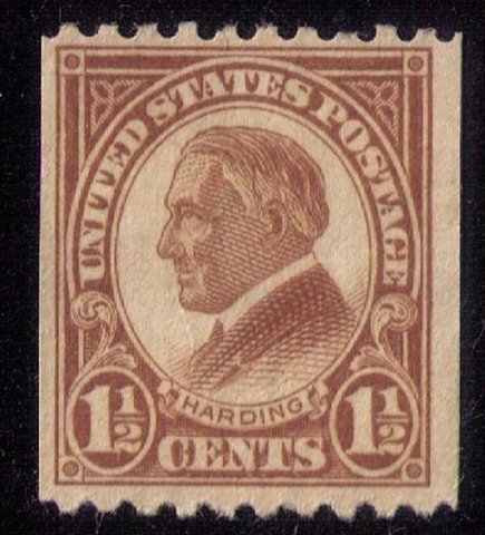 US Sc 605 Unused Mint Hinged PERF.10 HORIZ. F-VF