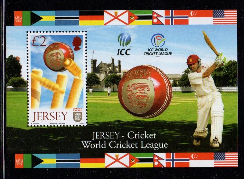 Jersey Sc 1326 2008 Cricket Tournament stamp sheet mint NH
