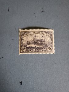 Stamps German South West Africa Scott #33a hinged