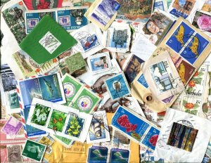 WOR3 WORLD STAMPS ON PAPER! 4-OUNCES! FREE SHIPPING