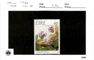 Ireland, Postage Stamp, #722 Mint NH, 1988 Flowers (AB)