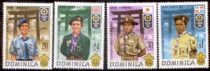 Dominica 1971 SC# 324-7 Boy Scouts MNH-OG E35