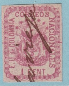 COLOMBIA 35 USED HAS A LONG VERTICAL CREASE