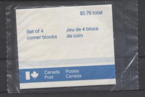 Canada #926A 1987 36c Plum QEII Vertical HP Pale Yellow Tag Sealed Pack VF-80 NH