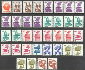 Germany Sc# 1074-1085 (Assorted) MNH lot/36 1971-1974 Safety Warnings