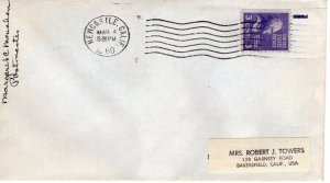 CALIFORNIA TOWN CANCEL,  NEWCASTLE, CA  1960  FDC11434