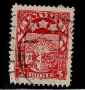 Latvia Scott 103 Used coat of arms stamp