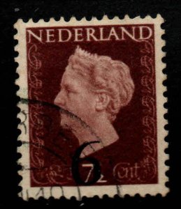 Netherlands Scott 330 used  surcharged stamp,