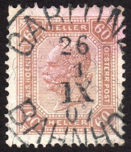 1905, Austria 60h, Franz Joseph, Used, Sc 104