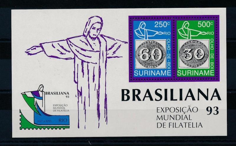 [SU779] Suriname Surinam 1993 Stamp Expo Rio Olho de Boi Souvenir Sheet MNH