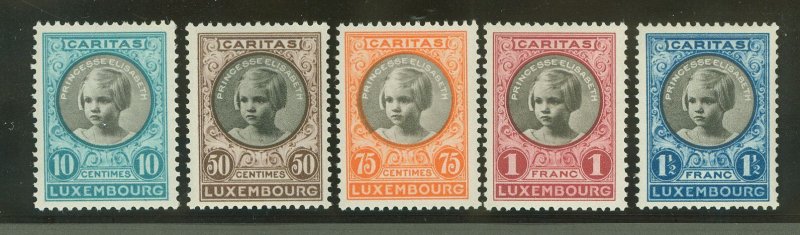 Luxembourg #B30-34 Mint (NH) Single (Complete Set)