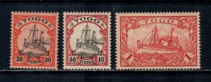 Togo #12,13, 16  MNH  Scott #18.25