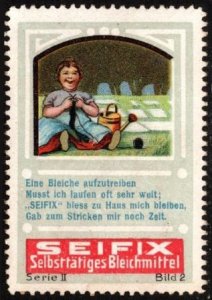 Vintage Germany Poster Stamp Seifix Self-Bleaching Agent Series