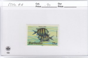 Barbados 654c Fish mnh