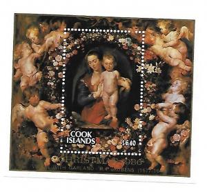 Cook Islands 1986 Christmas Paintings by Rubens S/S MNH C1
