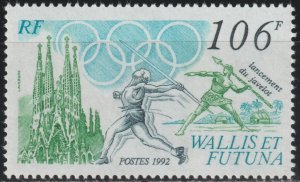EDSROOM-20893 Wallis & Futuna Islands 423 MNH 1992 Complete Olympics
