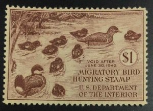 MOMEN: US STAMPS #RW8 DUCK MINT OG NH VF LOT #73013*