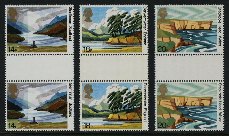 Great Britain 945-9 Gutter Pairs MNH Art, Paintings, National Trust