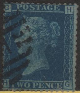 29 SG 45 Plate 9 2d Blue H-G