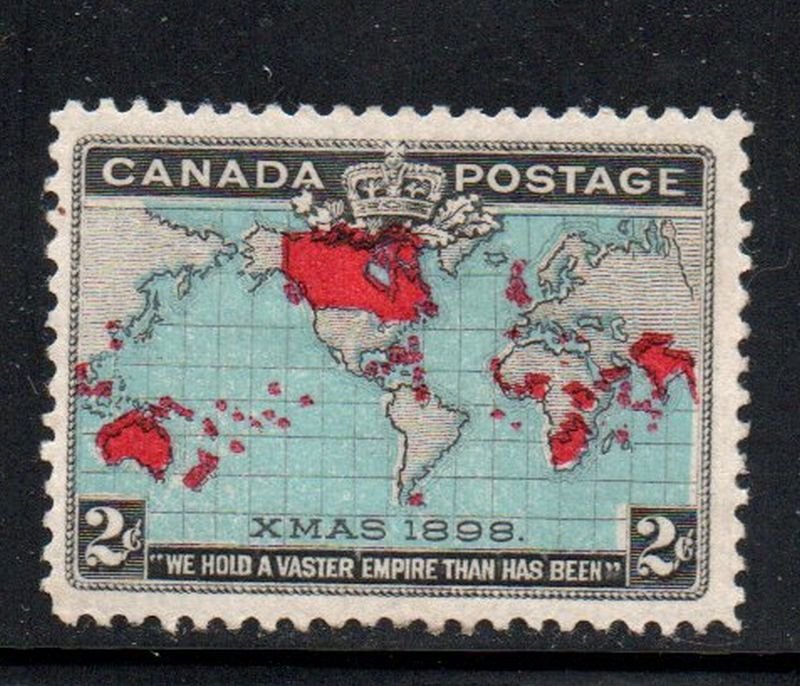 Canada Sc 86 1898 2c Map  stamp mint