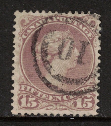 Canada #29b Very Fine Used With 2 Ring 10 Cancel 