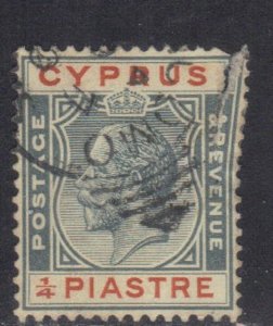 CYPRUS SC# 66  **USED **  4p 1912     DAMAGE ON RIGHT MARGIN    SEE SCAN