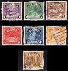 El Salvador Scott 574-80 F to VF used. Lot #A.