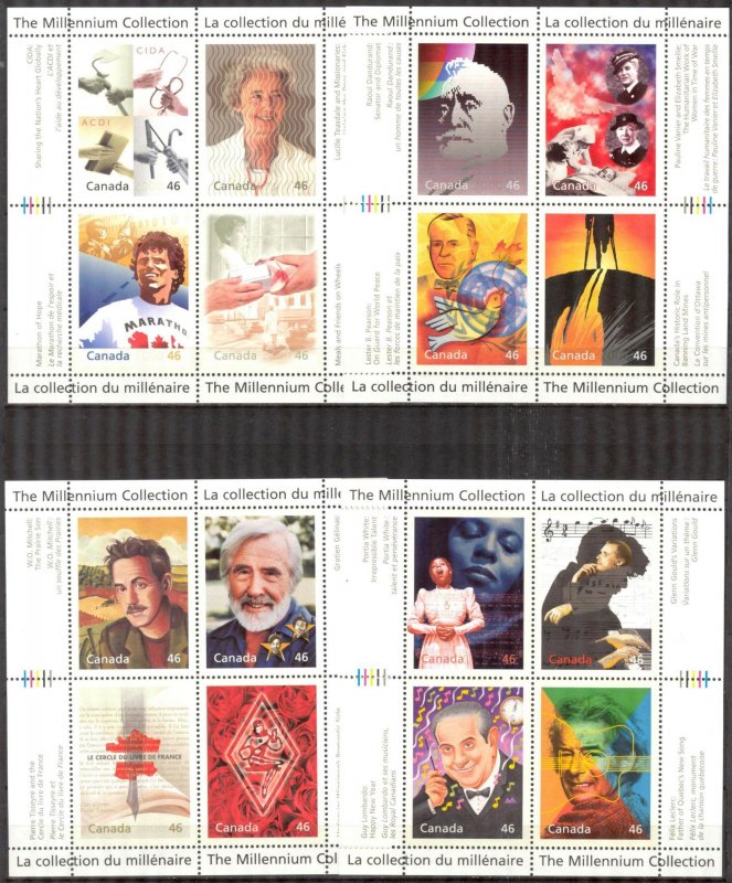 Canada 1999 Millennium Collection Mi.1808/75 MNH