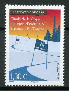 French Andorra 2019 MNH FIS Alpine Skiing Ski World Cup 1v Set Sports Stamps