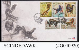 SOUTH AFRICA - 2009 DINOSAUR 5V FDC