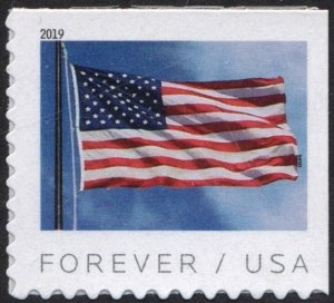 SC#5345 (55¢) Flag (BCA) Booklet Single (2019) SA