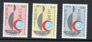 1963  - Libya - The 100th Anniversary of International Red Cross - Set 3VMNH** 