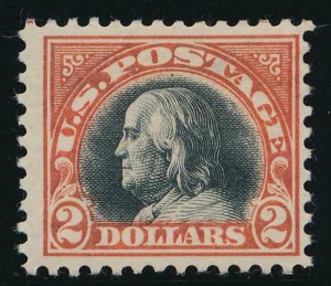 UNITED STATES 523 MINT HINGED FINE $2 FRANKLIN
