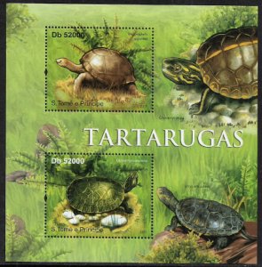 St Thomas & Prince Is #2414 MNH S/Sheet - Turtles