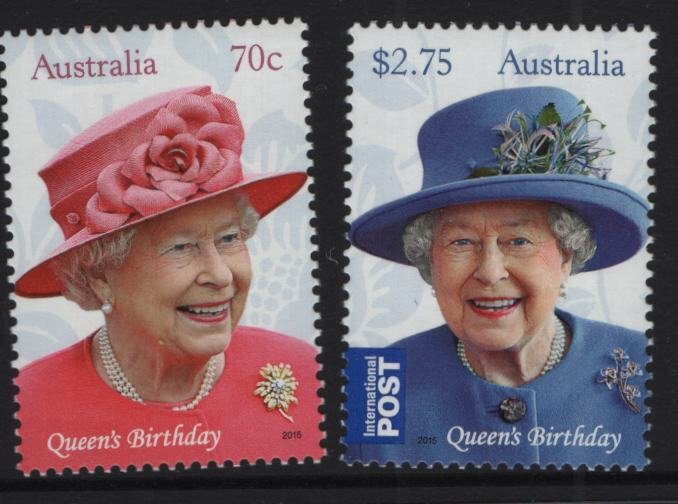 AUSTRALIA 4275-6 MNH F/VF QUEENS BIRTHDAY