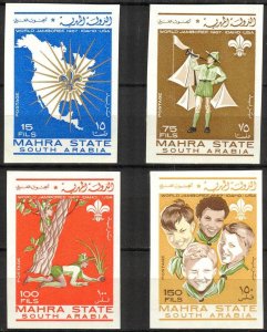 {AM002} Aden / Mahra 1967 Scouting Imperf. Mi.12/5 8,00 Eur. MNH**