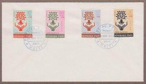 Haiti # B28 - B29 & # CB45 - CB46 , World Refugee Year FDC - I Combine S/H