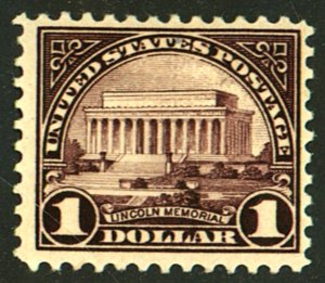 U.S. #571 MINT OG HR