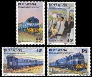 Botswana 1992 TRAINS Scott #514-517 Mint Never Hinged