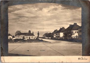 1942 Germany Dachau Concentration Camp Street View RPPC Cover Waffen SS Feldpost