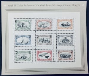 United States #3209 Trans-Mississippi Souvenir Sheet (1998). MNH