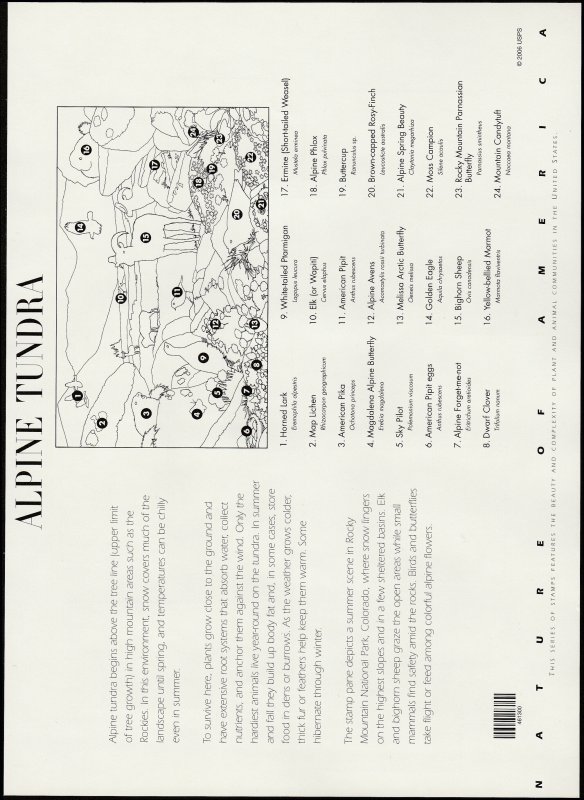 # 4198 MINT NEVER HINGED ( MNH ) ALPINE TUNDRA