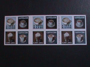 UNITED STATES-CAFFE LATTE-CAPPUCCINO- MOCHA COFFEE-FOREVER MNH BOOKLET VF