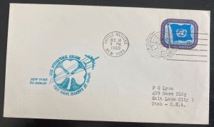 1960 United nations Usa aer Lingus first Jet Flight Cover to Dublin Ireland