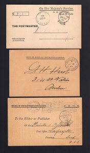 CANADA: (7) EARLY OHMS Postcards - Different Agencies